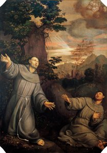 Estasi di San Francesco di Pomponio Amalteo da Pomponio Amalteo