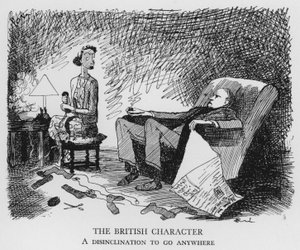 Il carattere britannico, una riluttanza ad andare ovunque