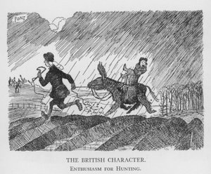 Il carattere britannico, entusiasmo per la caccia da Pont