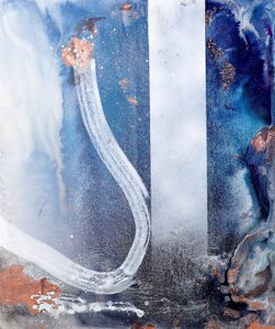 Moderno blu metallizzato fluido da Poonam Choudhary