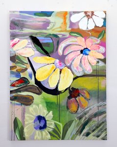 Fiori astratti dai colori vivaci