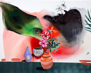 Una vivace natura morta tropicale da Poonam Choudhary