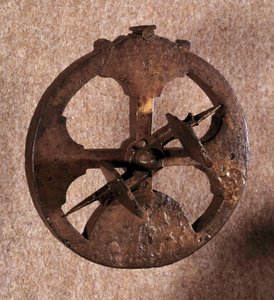 Un astrolabio, uno strumento di misurazione astronomica usato dai navigatori. Realizzato in Portogallo. 1648 da Portuguese School