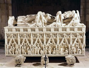 Tomba di Pietro I (1320-67) Re del Portogallo da Portuguese School