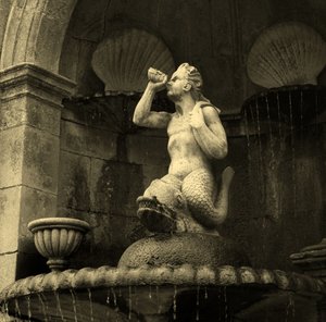 Fontana del Tritone, Santuario di Nossa Senhora dos Remédios, Lamego, Portogallo (1738) da Portuguese School