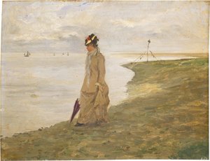 Donna in Riva al Mare da Possibly French 19th Century