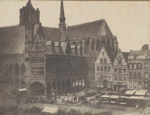 Place du Marché a Ypres, ca. 1851