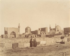 [Vista generale di MESHED dal tetto di un hamam], 1840-60 da Possibly by Luigi Pesce.
