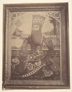[Fath-Ali Shah, dipinto che una volta apparteneva a Hmah [] Saula, zio del re], 1840-60
