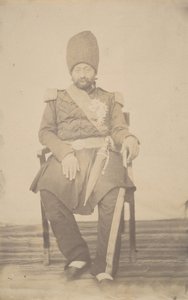 Ritratto di Ardeshir Mirza, zio del re da Possibly by Luigi Pesce.