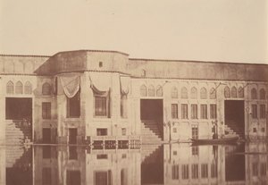 [Residenza estiva Qasr dello Shah, Emarat-e xoruji, Teheran, Iran], 1840s-60s