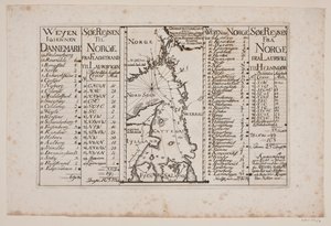 Mappa di Skagerak e Kattegat con le regioni circostanti da Poul Isac Grønvold