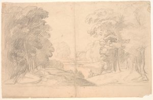 Paesaggio con alberi