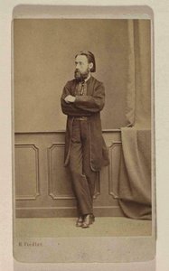 Ritratto del compositore Bedrich Smetana, ca 1866 da Prague . Photo studio H. Fiedler