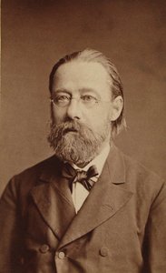 Ritratto del compositore Bedrich Smetana da Prague . Photo studio J. Mulac