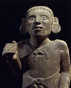 Civiltà precolombiana: scultura di un sacerdote azteco