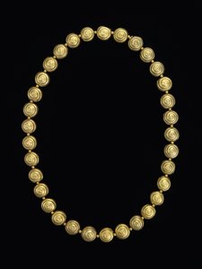 Collana di perline di lumaca, Moche da Pre Columbian Pre Columbian