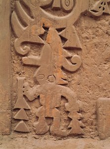 Rilievi sul Tempio Huaca el Dragon (dettaglio)