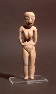 Figurina di una donna nuda, dal periodo Badariano o Neolitico antico, c.4000 a.C. da Predynastic Period Egyptian