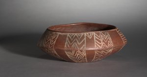 Ciotola a croce bianca con tartaruga e sole, c.4000-3400 a.C. da Predynastic Period Egyptian