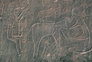 Figure umane e animali (pittura rupestre)