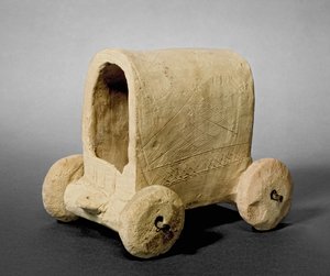 Modello di un carro coperto, detto di Hammam vicino a Carchemish (Jerablus) Siria, c.2400-2300 a.C. da Prehistoric
