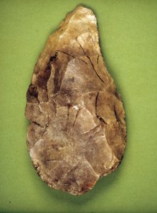 Lucidatore acheuleano (Paleolitico medio) Museo archeologico di Milano da Prehistoric Prehistoric