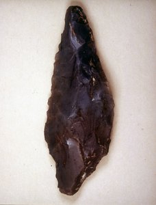 Punte di freccia in selce. Varese. Museo archeologico di Milano