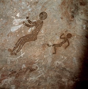 Figure umane. Pitture rupestri, 8000-7000 a.C. da Prehistoric Prehistoric