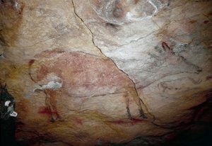 Preistoria: pittura rupestre di un cervo del Paleolitico superiore (Magdaleniano) da Prehistoric Prehistoric