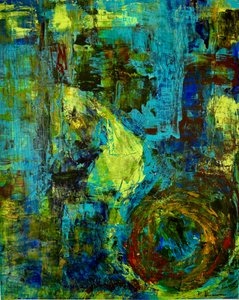 Vortici astratti dinamici color verde acqua da Preston Harmon