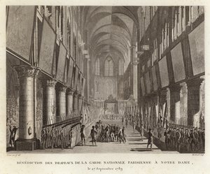 Benedizione delle bandiere da parte della Guardia Nazionale di Parigi
