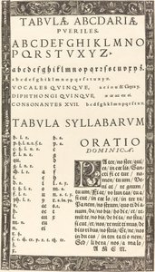 Alfabeto per un abbecedario da Probably German 16th Century