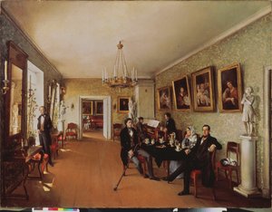 Una scena di famiglia da Prokophy Egorovich Pushkaryev