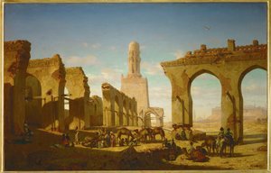 Le rovine della moschea di Khalif Hakem al Cairo ...