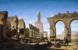 Rovine della Moschea Al-Hakim al Cairo da Prosper Marilhat
