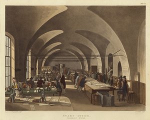 Ufficio delle imposte da Pugin and Rowlandson
