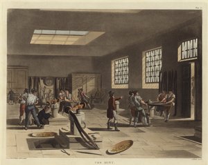 La zecca da Pugin and Rowlandson