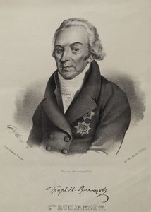 Ritratto del conte Nikolay Petrovich Rumyantsev da Pyotr Fyodorovich Borel