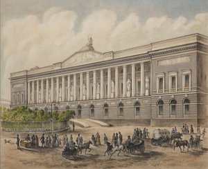 La Biblioteca Pubblica Imperiale a San Pietroburgo, 1840s da Pyotr Fyodorovich Borel