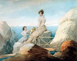 Imperatrice Alexandra Fyodorovna con la figlia Granduchessa Maria Nikolaievna di Russia
