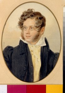Ritratto del Principe Piotr Andreievitch Viazemski (1792-1878), poeta russo da Pyotr Fyodorovich Sokolov