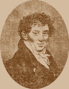 Ritratto del compositore e chitarrista Andrei Osipovich Sychra 1773-1850 da Pyotr Fyodorovich Sokolov