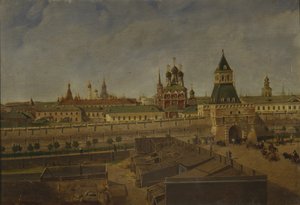 Le porte di Ilyinsky a Mosca, metà del XIX secolo da Pyotr Ivanovich Moiseyev