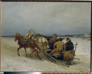 Troika in inverno da Pyotr Petrovich Sokolov
