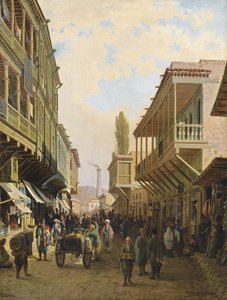 Una strada a Tiflis da Pjotr ​​​​Petrowitsch Wereschtschagin