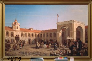 Il mercato Apraksin a San Pietroburgo