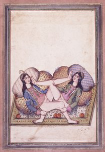 Una scena erotica, metà del XIX secolo