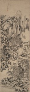 Paesaggio nello Stile di Huang Gongwang da Qian Weicheng