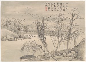 Paesaggi invernali e fiori da Qian Weicheng